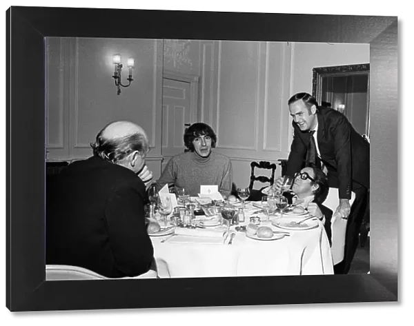Donald Zec interviews Peter Cook, Ronnie Corbett and John Cleese at The Savoy Hotel