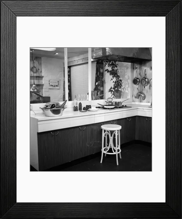 Framed Print : A kitchen designed in conjunction with Daily Mirror columnist Cassandra on show Framed Print : A kitchen designed in conjunction with Daily Mirror columnist Cassandra on show