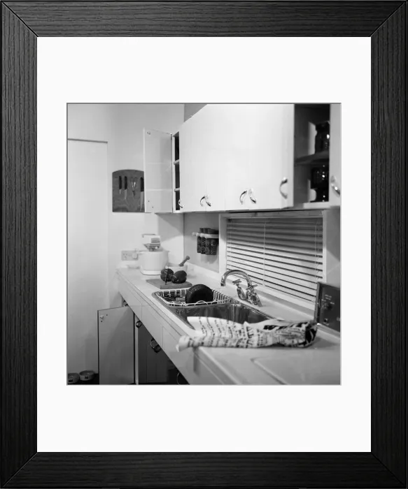 Framed Print : A kitchen designed in conjunction with Daily Mirror columnist Cassandra on show Framed Print : A kitchen designed in conjunction with Daily Mirror columnist Cassandra on show
