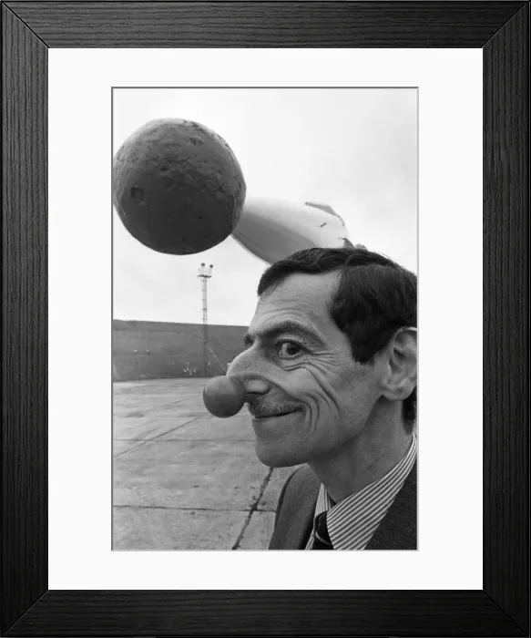 Framed Print : Red nose on Concorde. Toby Grills restaurants fund raise. 27th January 1988 Framed Print : Red nose on Concorde. Toby Grills restaurants fund raise. 27th January 1988
