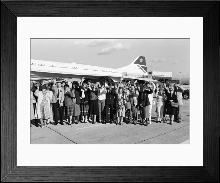 Framed Print : Concorde World Tour. November 1986