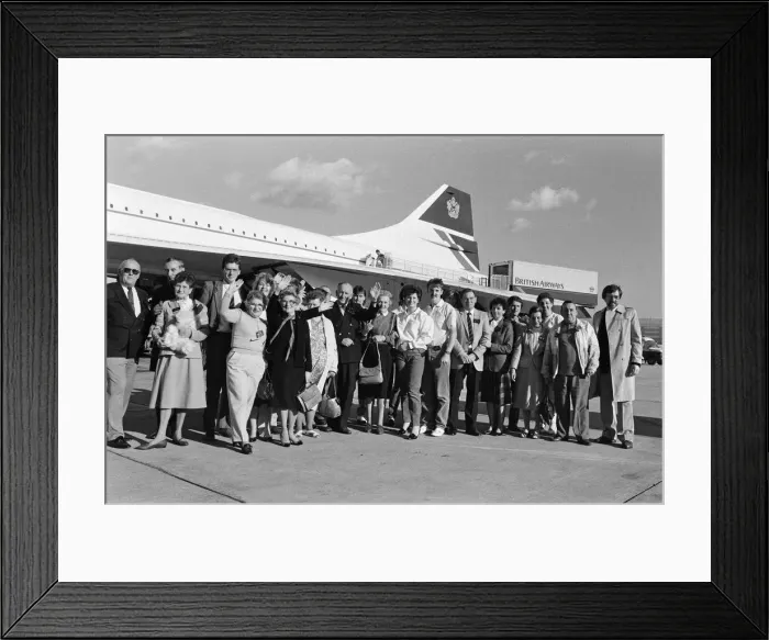 Framed Print : Concorde World Tour. November 1986 Framed Print : Concorde World Tour. November 1986