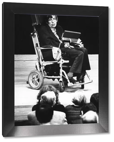 Stephen Hawking at Darwin Lecture, Cambridge January 1991