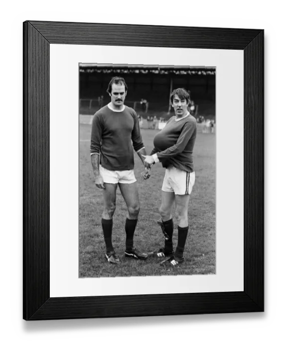 Framed Print : John Cleese and Peter Cook at a Charity Football Match, Dulwich Framed Print : John Cleese and Peter Cook at a Charity Football Match, Dulwich