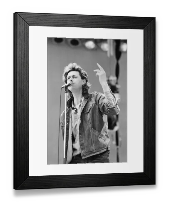 Framed Print : Live Aid dual venue benefit concert held on 13th July 1985 at Wembley Stadium in London Framed Print : Live Aid dual venue benefit concert held on 13th July 1985 at Wembley Stadium in London