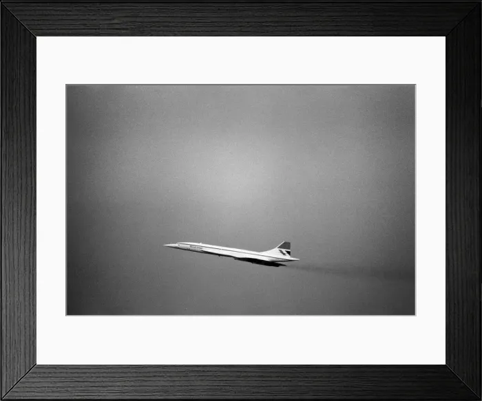 Framed Print : Inaugural commercial flights of the supersonic airliner Concorde on 21st January 1976 Framed Print : Inaugural commercial flights of the supersonic airliner Concorde on 21st January 1976