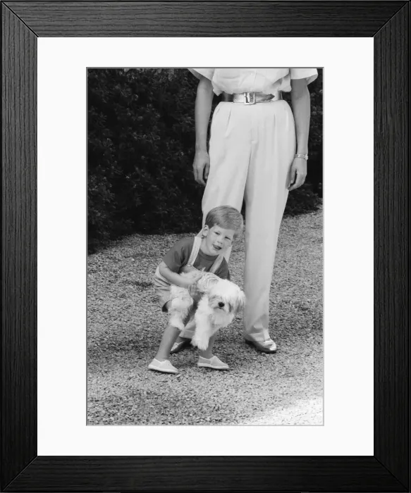 Framed Print : Prince Harry, on holiday with his family, Prince William Framed Print : Prince Harry, on holiday with his family, Prince William