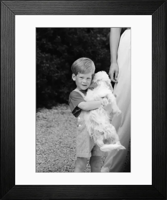 Framed Print : Prince Harry, on holiday with his family, Prince William Framed Print : Prince Harry, on holiday with his family, Prince William
