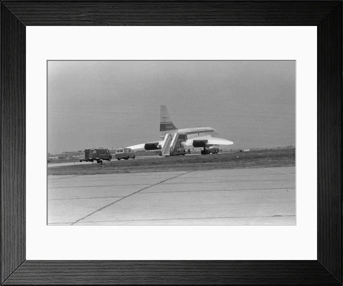 Framed Print : Concorde on show at Heathrow Airport. 3rd July 1972 Framed Print : Concorde on show at Heathrow Airport. 3rd July 1972