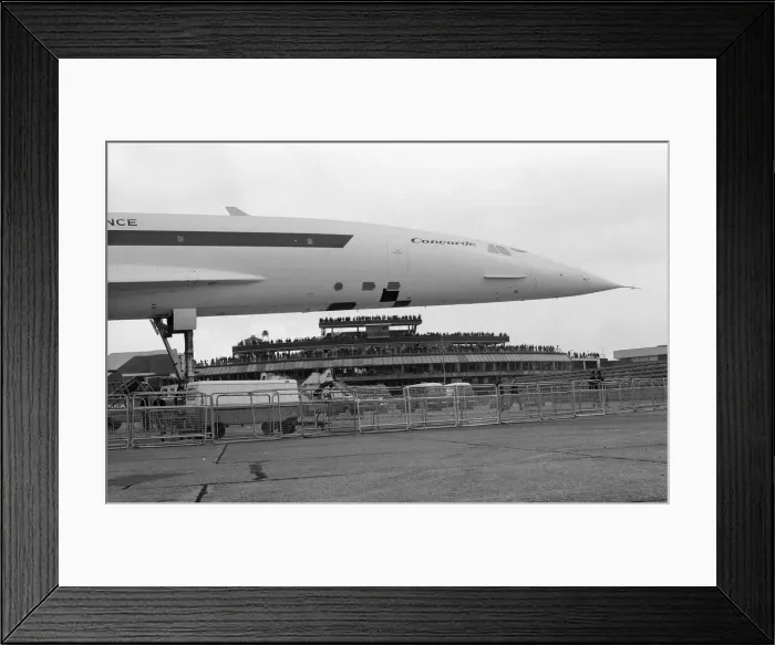 Framed Print : Concorde on show at Heathrow Airport. 3rd July 1972 Framed Print : Concorde on show at Heathrow Airport. 3rd July 1972
