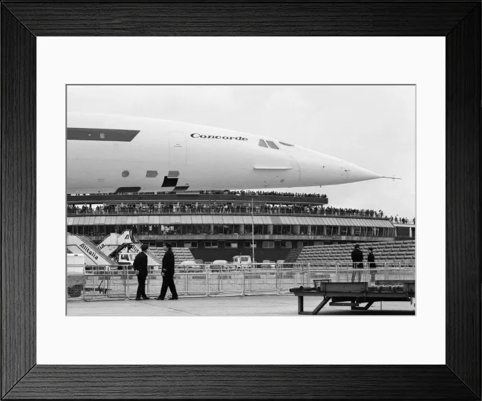 Framed Print : Concorde on show at Heathrow Airport. 3rd July 1972 Framed Print : Concorde on show at Heathrow Airport. 3rd July 1972
