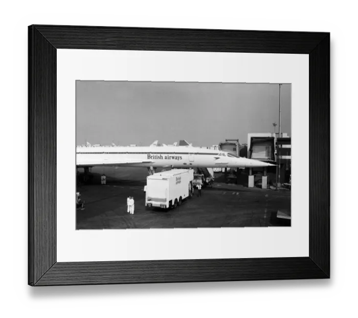 Framed Print : Concorde at London Airport. 24th May 1976