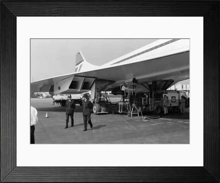 Framed Print : Concorde at London Airport. 24th May 1976 Framed Print : Concorde at London Airport. 24th May 1976