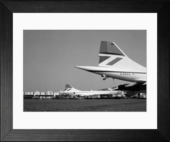 Framed Print : Concorde at London Airport. 24th May 1976 Framed Print : Concorde at London Airport. 24th May 1976