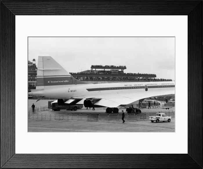 Framed Print : Concorde on show at Heathrow Airport. 3rd July 1972 Framed Print : Concorde on show at Heathrow Airport. 3rd July 1972