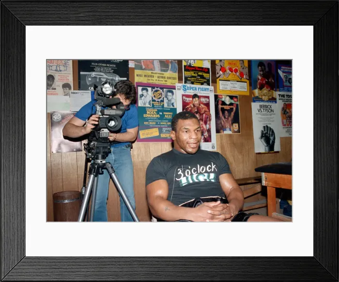 Framed Print : Mike Tyson takes a break from training ahead of his bout with James Bonecrusher Smith Framed Print : Mike Tyson takes a break from training ahead of his bout with James Bonecrusher Smith