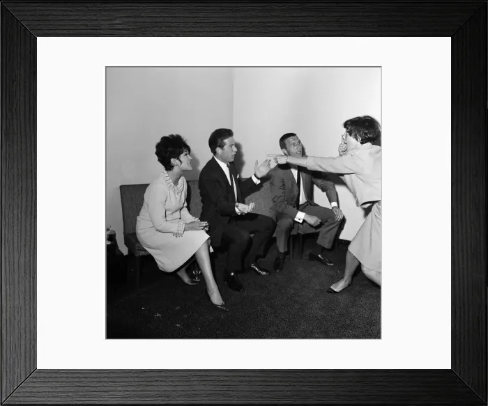 Framed Print : A new panel game show Don t Say a Word'. A new panel game in which viewers Framed Print : A new panel game show Don t Say a Word'. A new panel game in which viewers