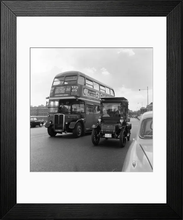 Framed Print : A revolutionary car driven by sun power. The veteran car has solar cells on the roof Framed Print : A revolutionary car driven by sun power. The veteran car has solar cells on the roof