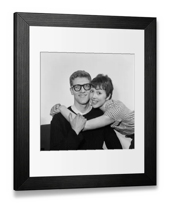 Framed Print : 20 year old dancer, Una Stubbs, and actor Peter Gilmore are getting married on 29th March