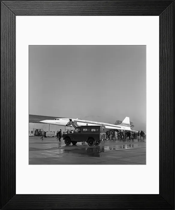 Framed Print : The Duke of Edinburgh is to fly the British built Concorde 002 at Mach Two - twice Framed Print : The Duke of Edinburgh is to fly the British built Concorde 002 at Mach Two - twice