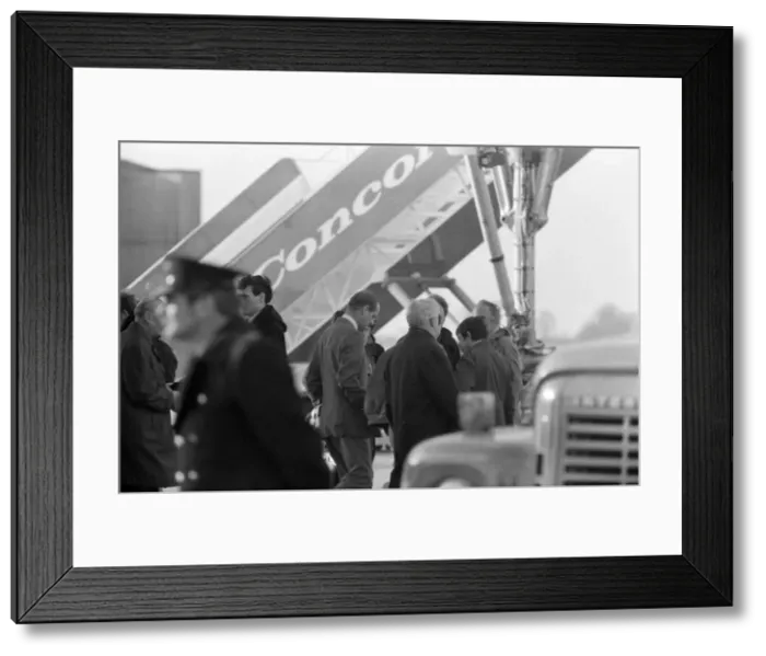 Framed Print : The Duke of Edinburgh is to fly the British built Concorde 002 at Mach Two - twice Framed Print : The Duke of Edinburgh is to fly the British built Concorde 002 at Mach Two - twice