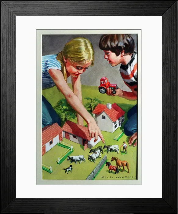 Framed Print : LADYBIRD Pic... Ed Maynard Copy pic of one of the illustrations by Harry Wingfield Framed Print : LADYBIRD Pic... Ed Maynard Copy pic of one of the illustrations by Harry Wingfield