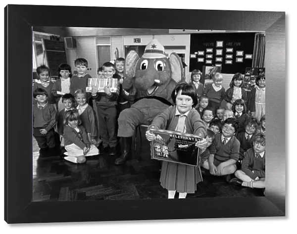 Welephant presented an engraved plaque, which the school keeps for a year
