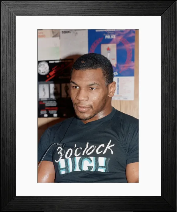 Framed Print : Mike Tyson takes a break from training ahead of his bout with James Bonecrusher Smith Framed Print : Mike Tyson takes a break from training ahead of his bout with James Bonecrusher Smith