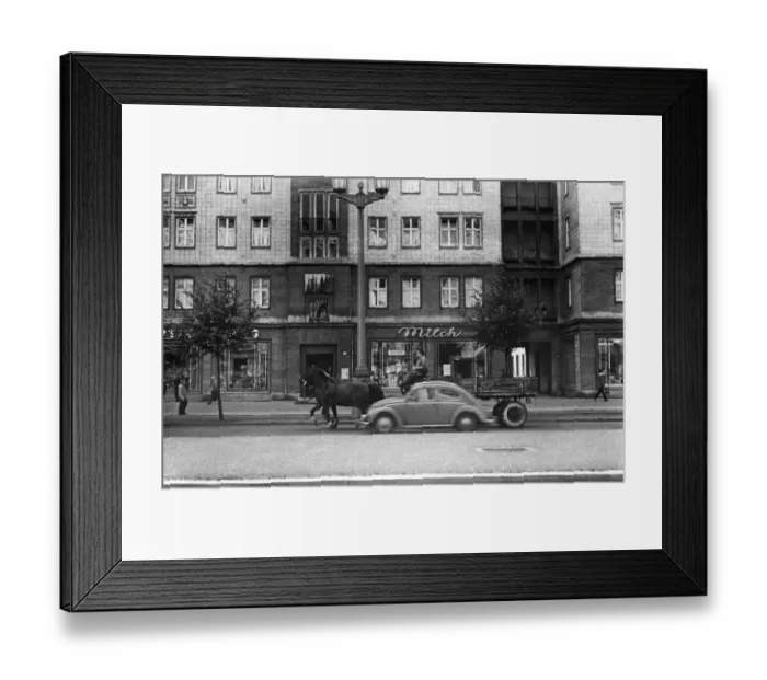 Framed Print : Scenes in East Berlin, East Germany showing daily life continuing as normal soon after Framed Print : Scenes in East Berlin, East Germany showing daily life continuing as normal soon after