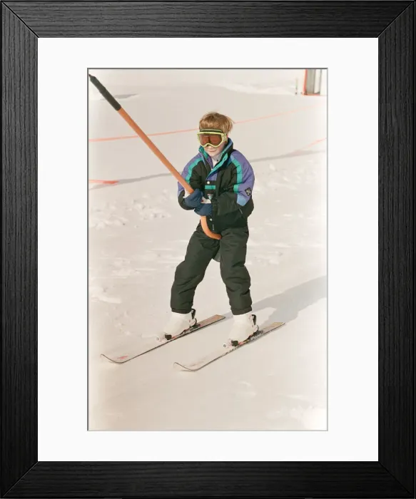 Framed Print : Prince Harry pictured on a skiing holiday. He is on holiday with his mother Framed Print : Prince Harry pictured on a skiing holiday. He is on holiday with his mother