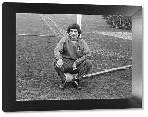 Henry Newton, mid field player with Derby County. 27th February 1976