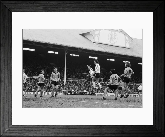 Framed Print : Tottenham Hotspur v Derby County, League Division One. Final score 2-0 to Tottenham