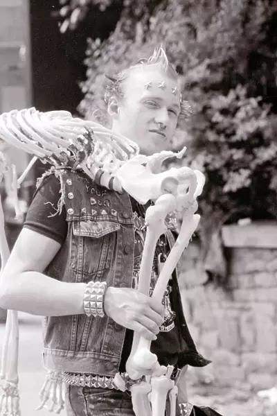 The Young Ones filming on location in Bristol. Pictured, Adrian Edmondson as Vyvyan