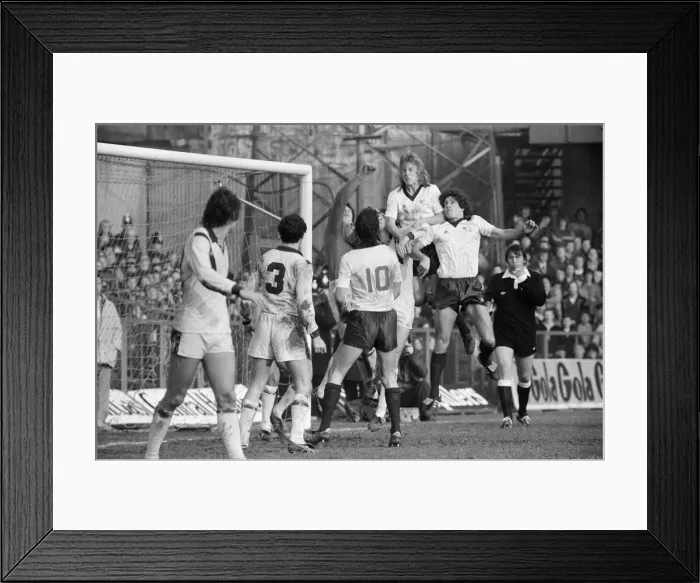 Framed Print : Derby County v Tottenham Hotspur, League Division One. Final score 2-1 to Derby County Framed Print : Derby County v Tottenham Hotspur, League Division One. Final score 2-1 to Derby County