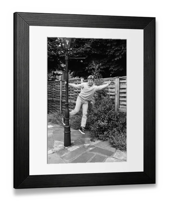 Framed Print : President of Bermondsey Boat Club Tommy Steele relaxes at his Thames side house Framed Print : President of Bermondsey Boat Club Tommy Steele relaxes at his Thames side house