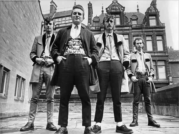 Teddy Boys. Picture shows Rocking Jim Newark and his Teds