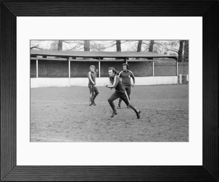 Framed Print : World Champions West Germany, training at Vale Farm Football Ground, Wembley Framed Print : World Champions West Germany, training at Vale Farm Football Ground, Wembley