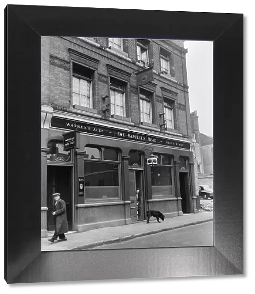 View of the Baptists Head pub in St Johns, Lane, London EC1. 19th May 1954