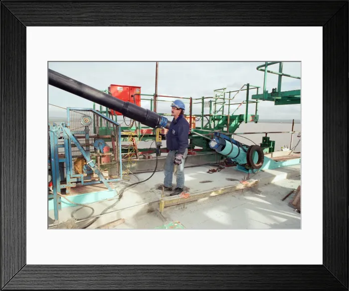 Framed Print : The Second Severn Crossing under construction. 15th November 1995 Framed Print : The Second Severn Crossing under construction. 15th November 1995