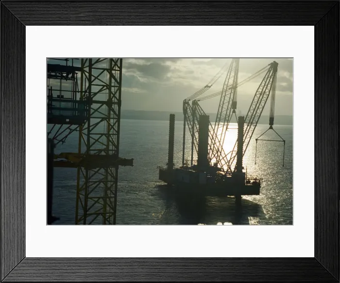 Framed Print : The Second Severn Crossing under construction. 28th November 1995 Framed Print : The Second Severn Crossing under construction. 28th November 1995