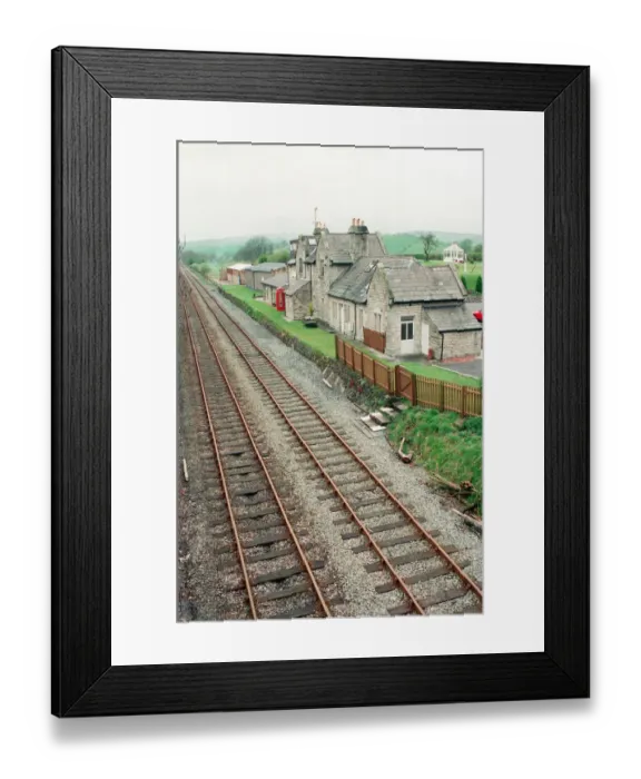 Framed Print : Jim Bowens house in Arkholme, Lancashire. 9th April 1993