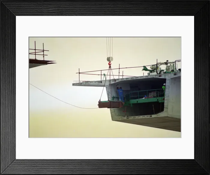 Framed Print : The Second Severn Crossing under construction. 25th January 1994 Framed Print : The Second Severn Crossing under construction. 25th January 1994