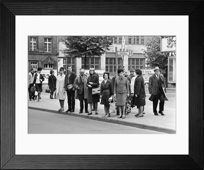 Framed Print : Scenes in East Berlin, four years after work began on the construction of the Berlin Wall Framed Print : Scenes in East Berlin, four years after work began on the construction of the Berlin Wall