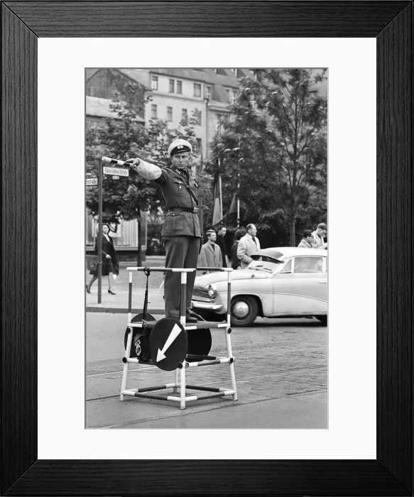 Framed Print : Scenes in East Berlin, four years after work began on the construction of the Berlin Wall Framed Print : Scenes in East Berlin, four years after work began on the construction of the Berlin Wall