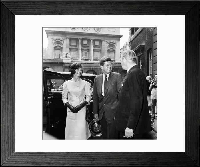 Framed Print : Second day of the visit of American President John F Kennedy