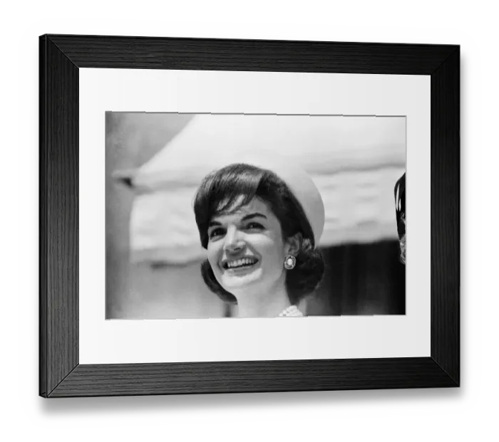 Framed Print : Visit of the American president John F Kennedy and his wife Jackie to Paris, France