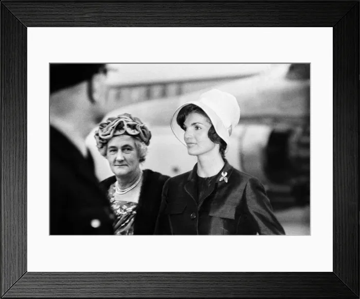 Framed Print : Visit of the American president John F Kennedy and his wife Jackie to London, England