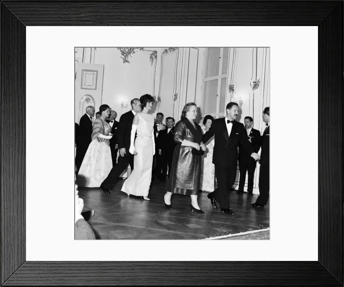 Framed Print : The visit of American President John F Kennedy to Vienna