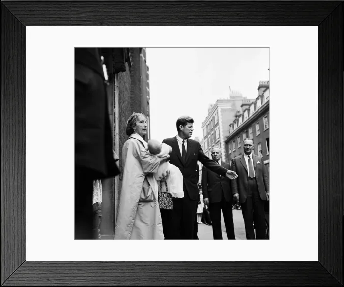 Framed Print : Second day of the private visit to London of American President John F