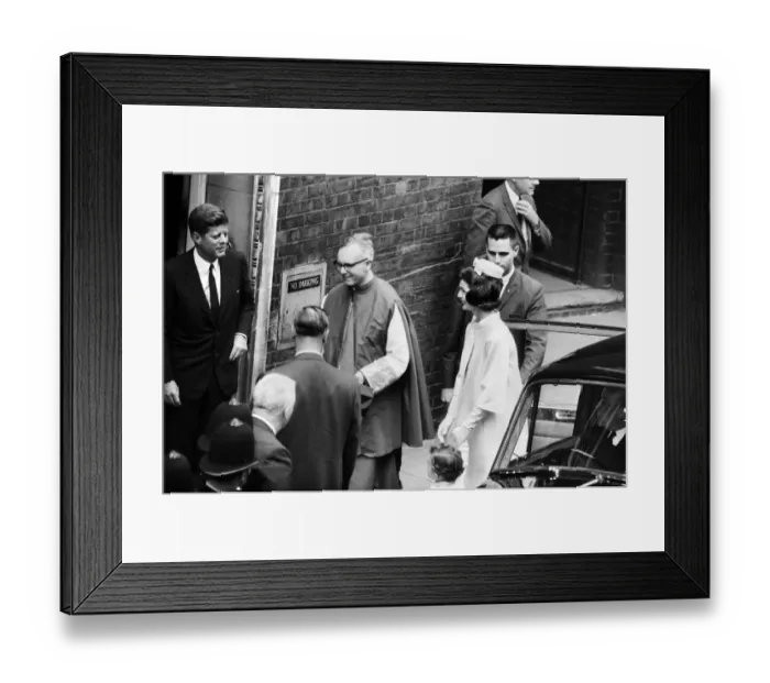 Framed Print : Second day of the private visit to London of American President John F